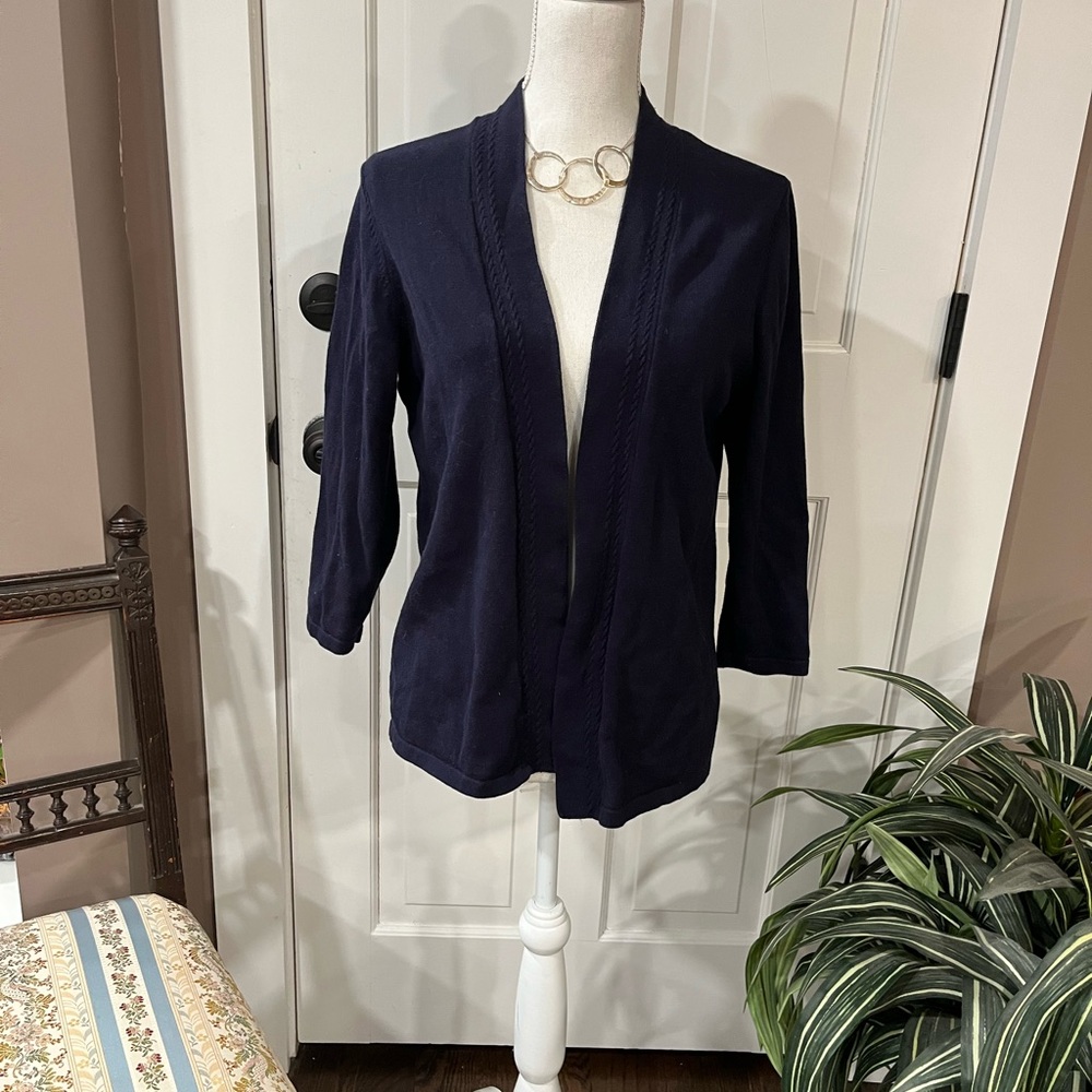 Navy cardigan. Very good condition